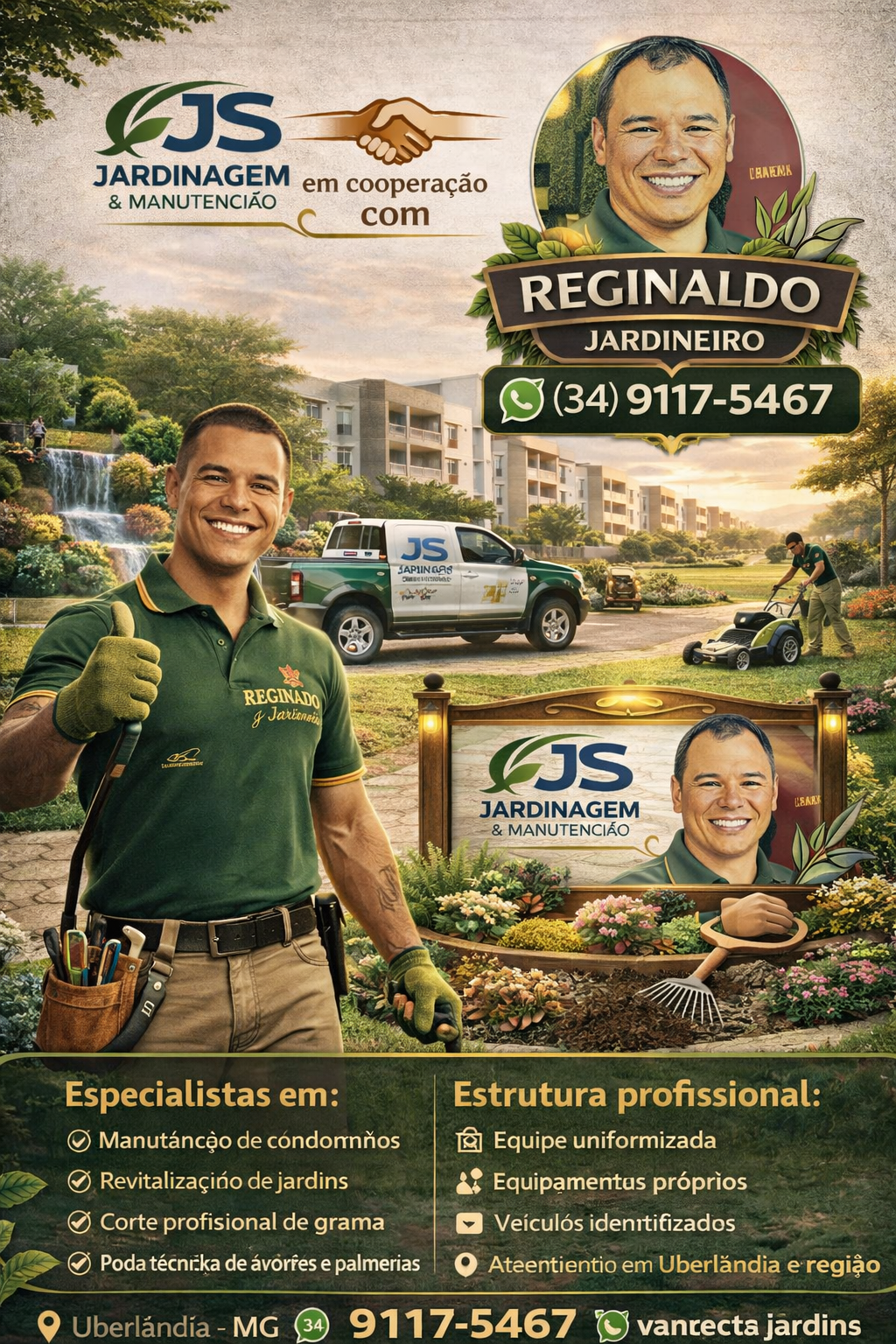 Flyer Reginaldo e JS